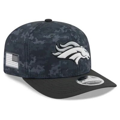 Denver Broncos Men's Black New Era Salute to Service 9SEVENTY Adjustable Hat Denver Broncos Men's Black New Era Salute to Service 9SEVENTY Adjustable Hat
