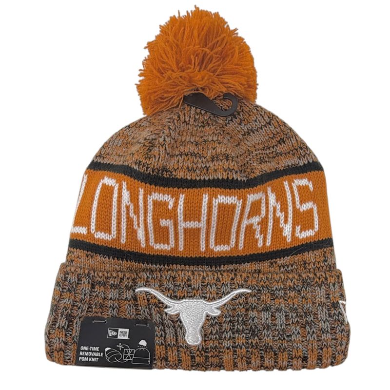 Texas Longhorns Men’s New Era Tri-Color Knit Pom Hat