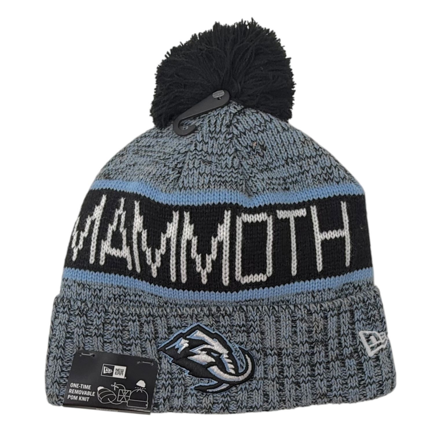 Utah Mammoth Men’s New Era Tri-Color Knit Pom Hat Utah Mammoth Men’s New Era Tri-Color Knit Pom Hat