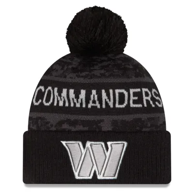 Washington Commanders Men’s NFL Salute to Service Cuffed Pom Knit Hat Washington Commanders Men’s NFL Salute to Service Cuffed Pom Knit Hat