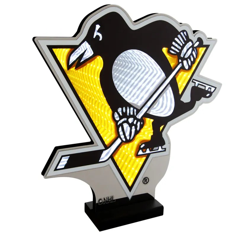 Pittsburgh Penguins LED Infinity Logo Light Pittsburgh Penguins LED Infinity Logo Light