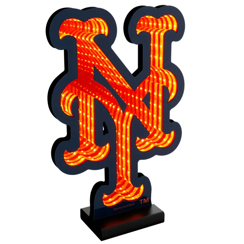 New York Mets LED Infinity Logo Light New York Mets LED Infinity Logo Light