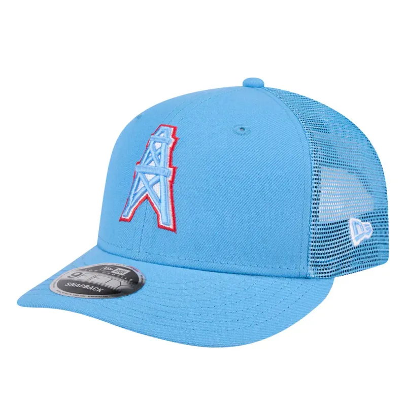 Houston Oilers Men's Light Blue New Era NFL 9Fifty Low Profile Snapback Hat