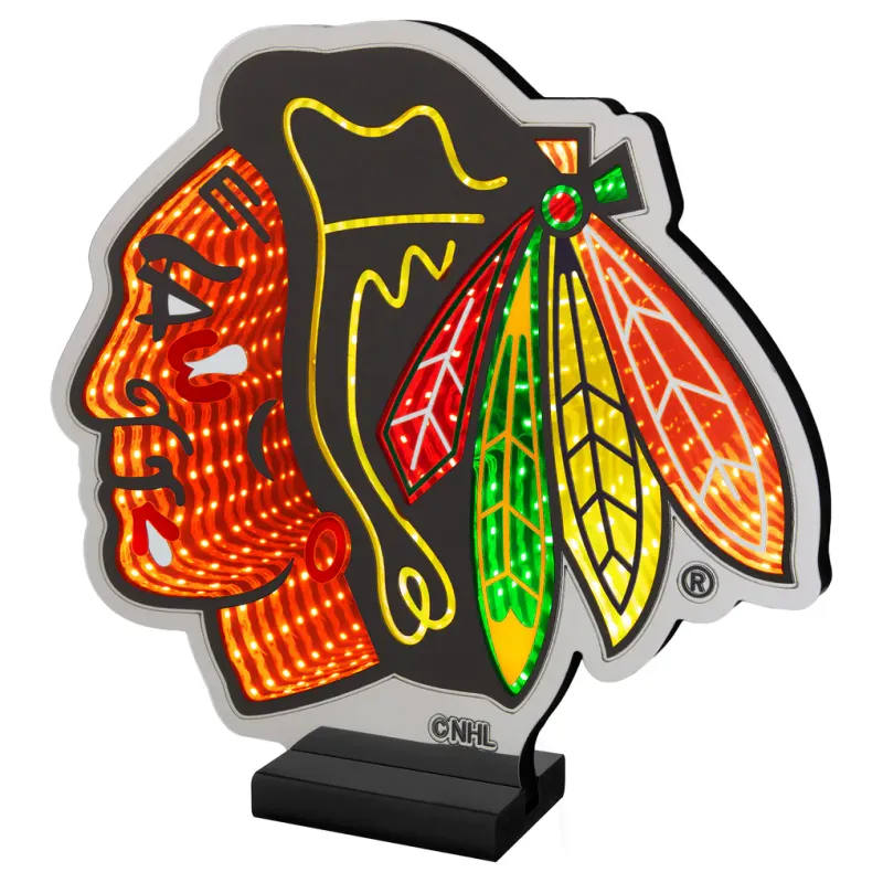 Chicago Blackhawks LED Infinity Logo Light Chicago Blackhawks LED Infinity Logo Light