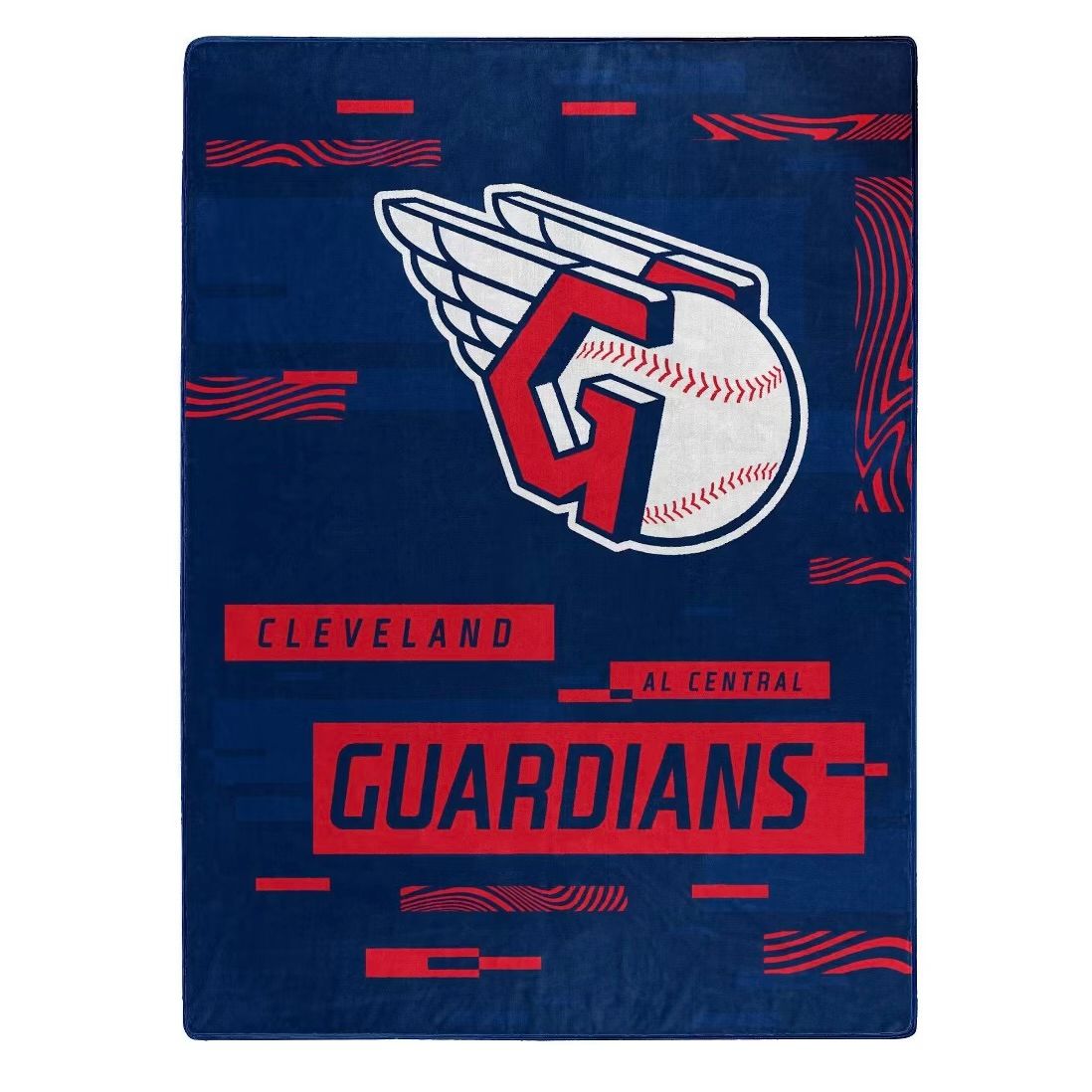 Cleveland Guardians 60" x 80" Plush Raschel Blanket