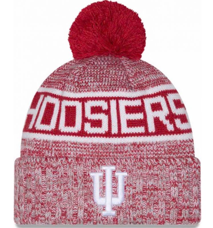 Indiana Hoosiers Men’s New Era Tri-Color Knit Pom Hat