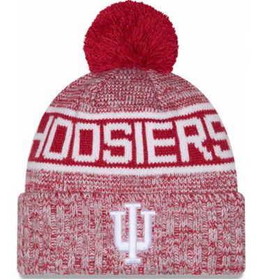 Indiana Hoosiers Men’s New Era Tri-Color Knit Pom Hat Indiana Hoosiers Men’s New Era Tri-Color Knit Pom Hat