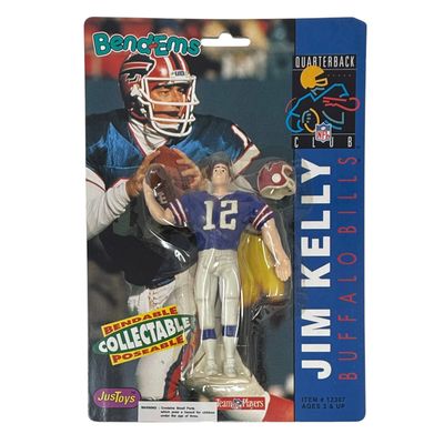 Buffalo Bills Jim Kelly NFL Quarterback Club 5" Bend-Ems Figure