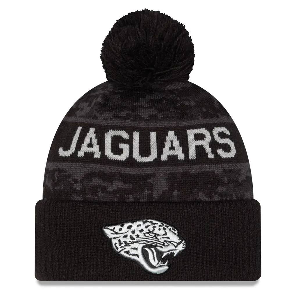Jacksonville Jaguars Men’s NFL Salute to Service Cuffed Pom Knit Hat