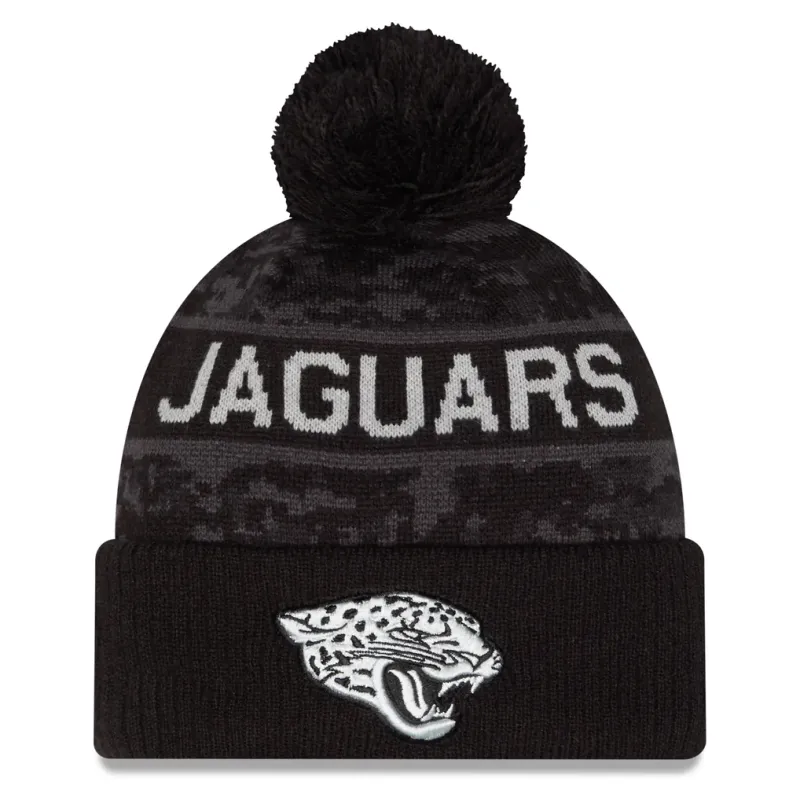 Jacksonville Jaguars Men’s NFL Salute to Service Cuffed Pom Knit Hat