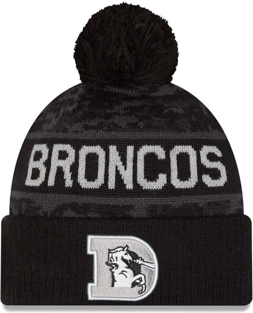Denver Broncos Men’s Historic NFL Salute to Service Cuffed Pom Knit Hat Denver Broncos Men’s Historic NFL Salute to Service Cuffed Pom Knit Hat