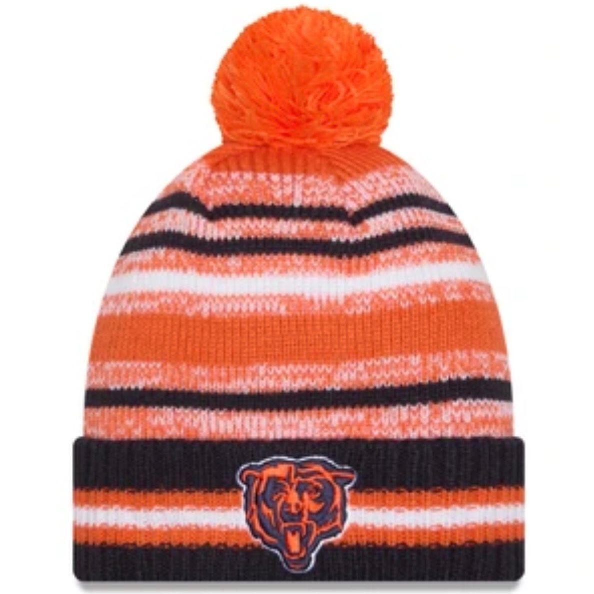 Chicago Bears Men’s Cheer New Era Cuffed Pom Knit Hat Chicago Bears Men’s Cheer New Era Cuffed Pom Knit Hat