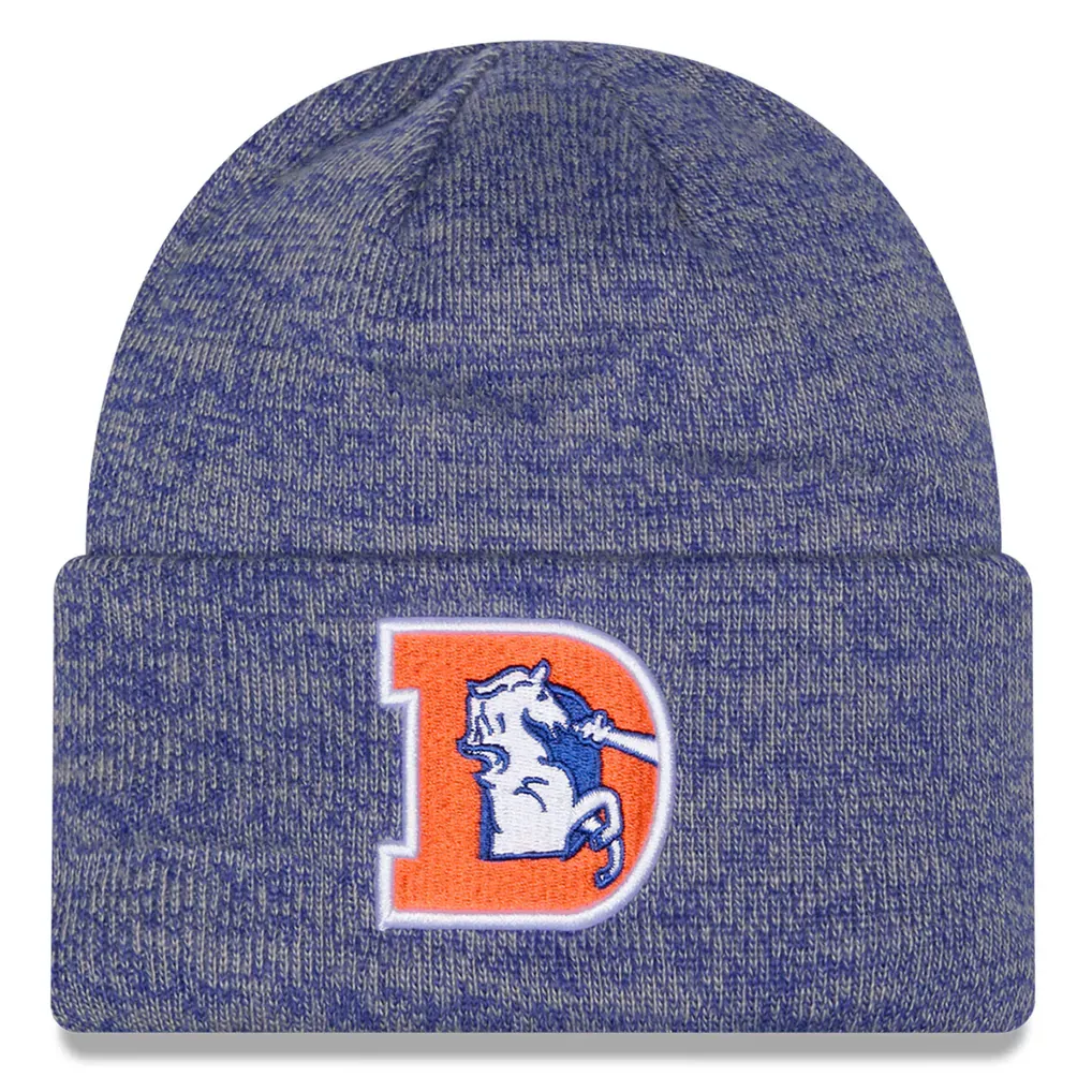 Denver Broncos Men's Blue New Era Sideline Cuffed Knit Hat