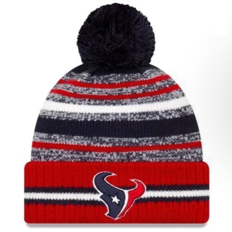 Houston Texans Men’s Cheer New Era Cuffed Pom Knit Hat Houston Texans Men’s Cheer New Era Cuffed Pom Knit Hat