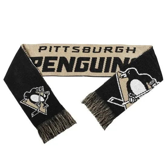 Pittsburgh Penguins Vegas Gold Adult Knit Scarf