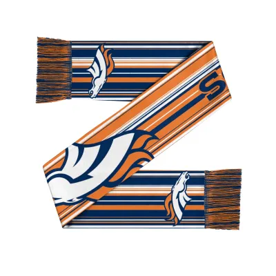 Denver Broncos NFL Hyper Stripe Big Logo Scarf Denver Broncos NFL Hyper Stripe Big Logo Scarf