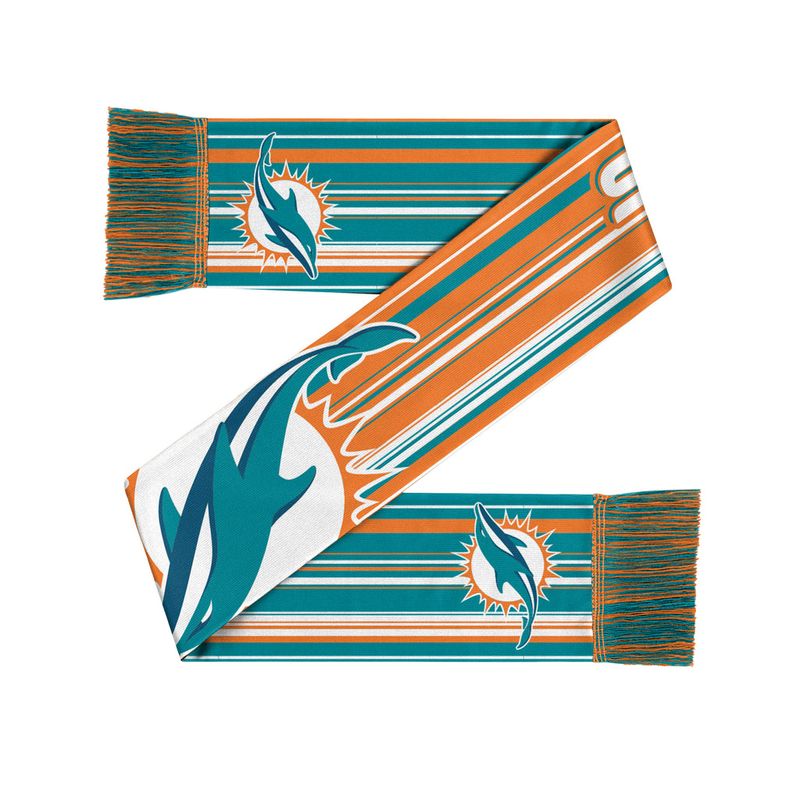Miami Dolphins NFL Hyper Stripe Big Logo Scarf