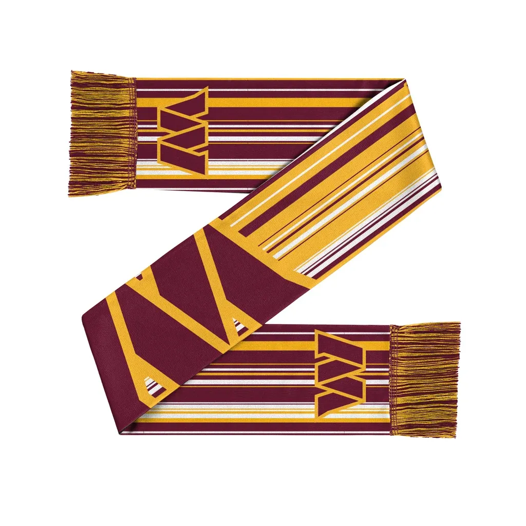 Washington Commanders NFL Hyper Stripe Big Logo Scarf Washington Commanders NFL Hyper Stripe Big Logo Scarf
