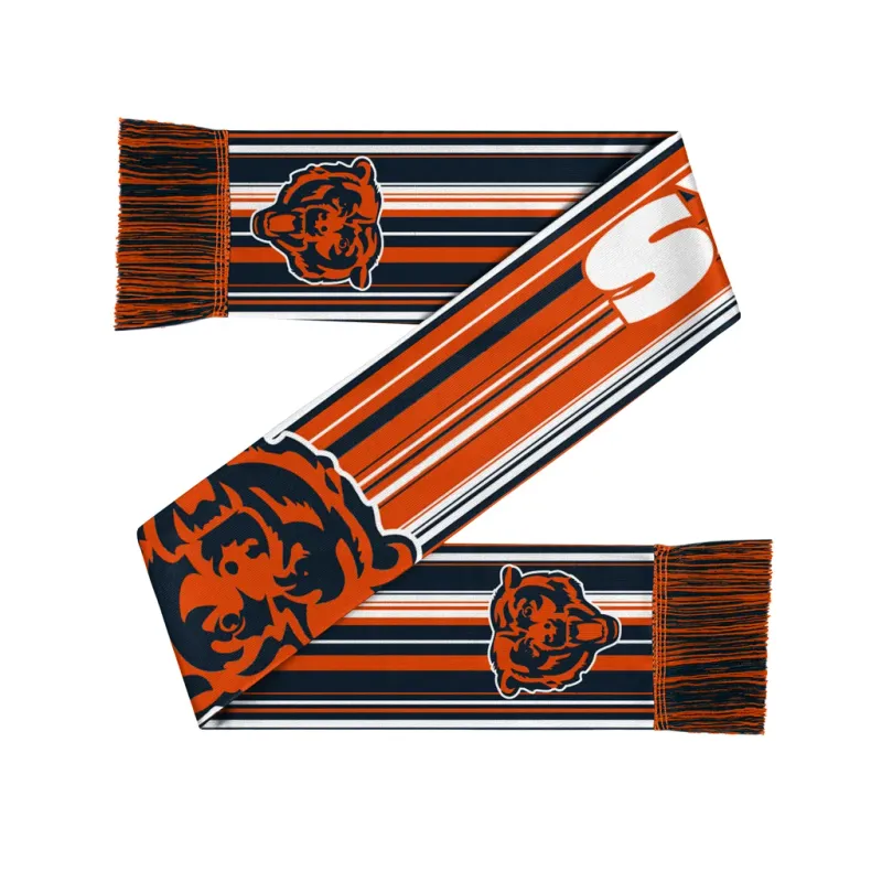 Chicago Bears NFL Hyper Stripe Big Logo Scarf