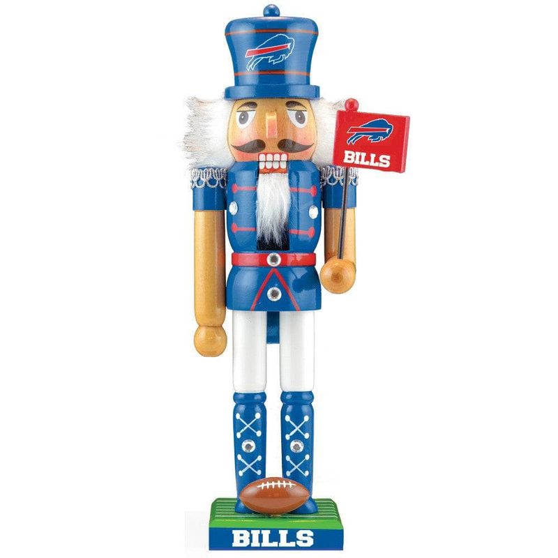 Buffalo Bills 12” x 3” Wooden Nutcracker Statue Buffalo Bills 12” x 3” Wooden Nutcracker Statue