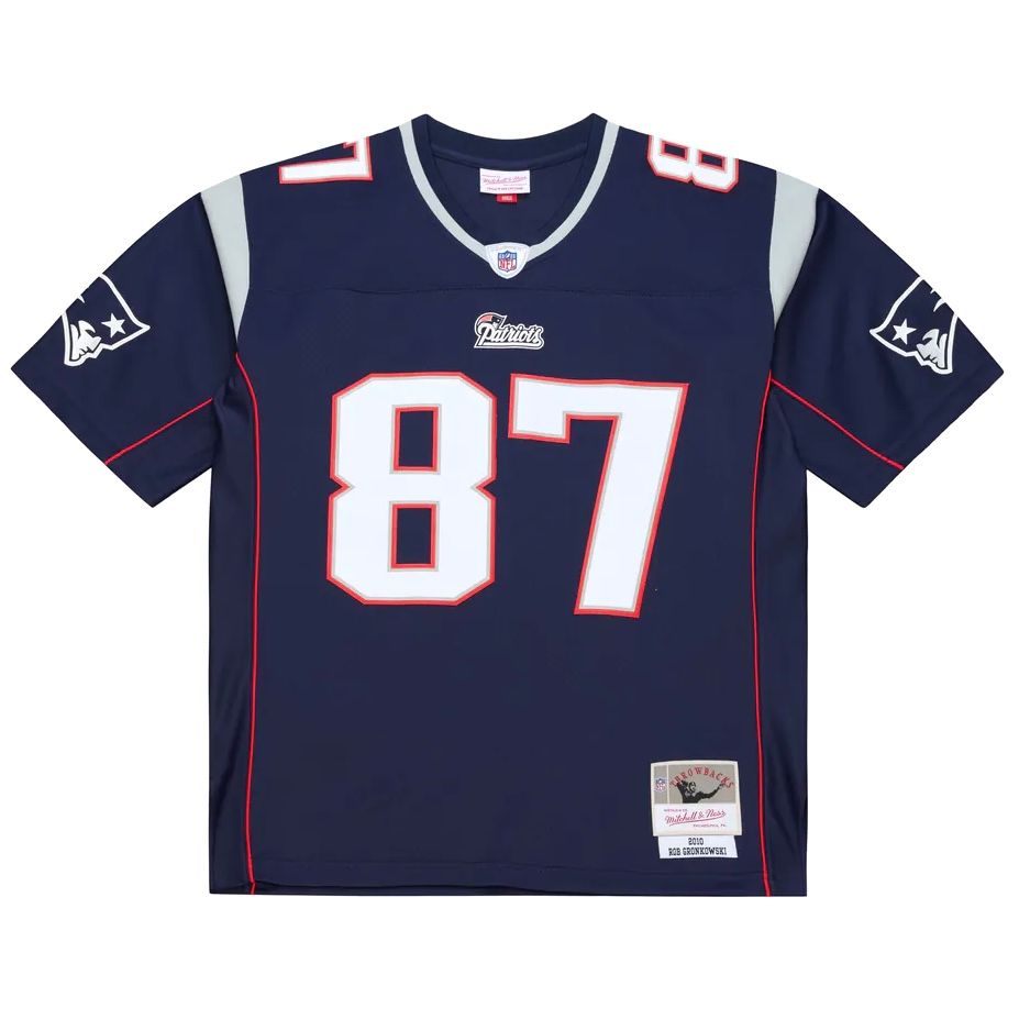New England Patriots Rob Gronkowski 2010 Blue Mitchell & Ness Men's Legacy Jersey New England Patriots Rob Gronkowski 2010 Blue Mitchell & Ness Men's Legacy Jersey