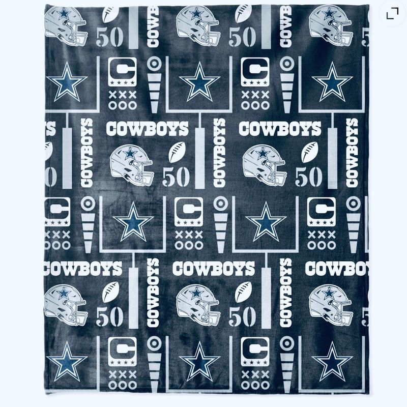 Dallas Cowboys 50 Dallas Cowboys 50" x 60" Navy Team Spirit Ultra Soft Throw & Plush