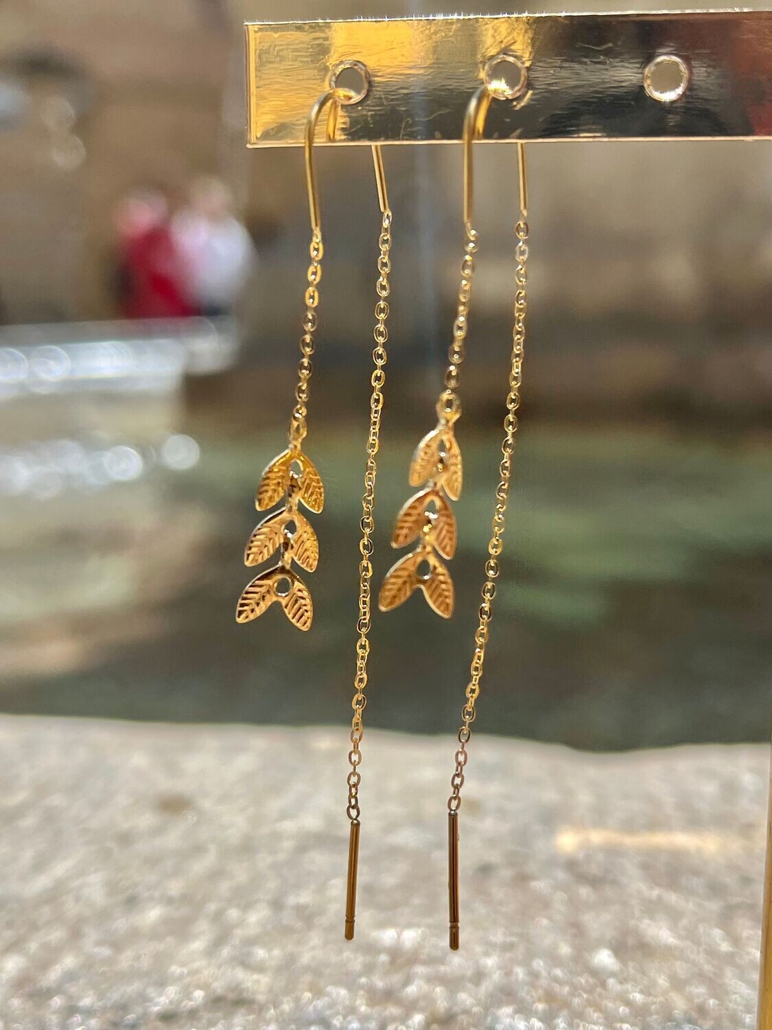 Boucles pendantes Feuille