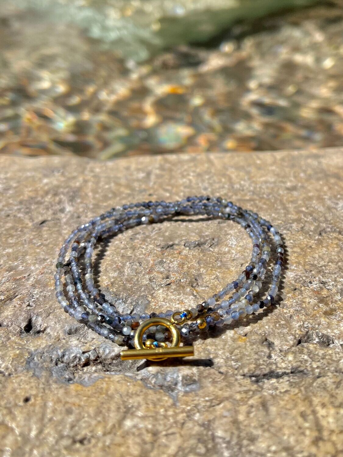 Collier-bracelet en pierres semi-précieuses