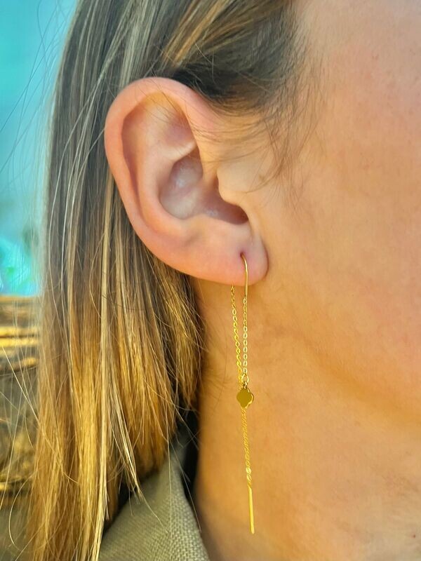 Boucles pendantes Trèfle
