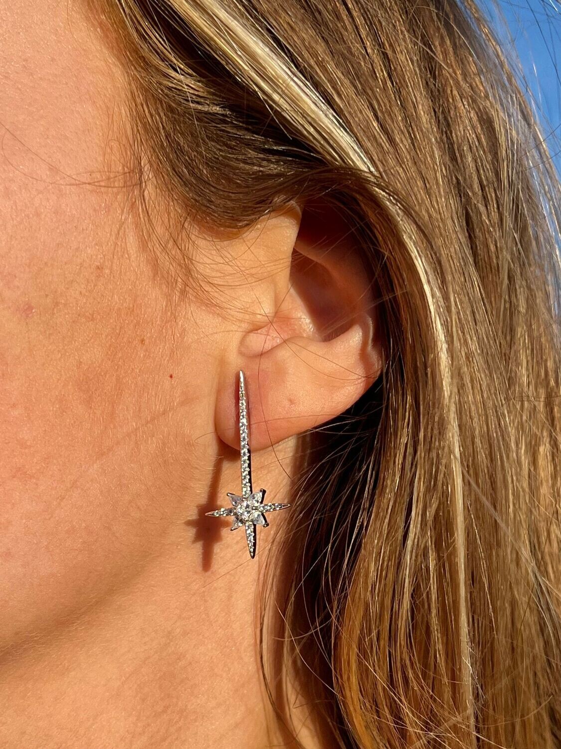 Boucles pendantes étoile