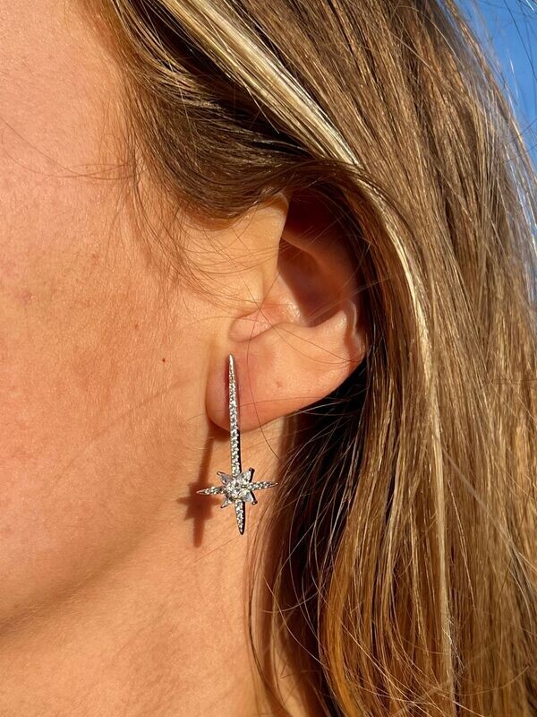 Boucles pendantes étoile