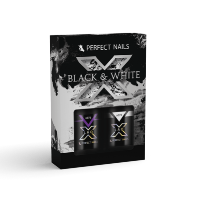 LacGel LAQ X - Black & White Gel Polish Kollektion 2x8ml
