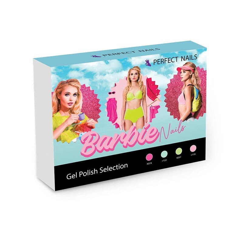 LacGel Barbie Nails Gel Polish Selection 4*4ml