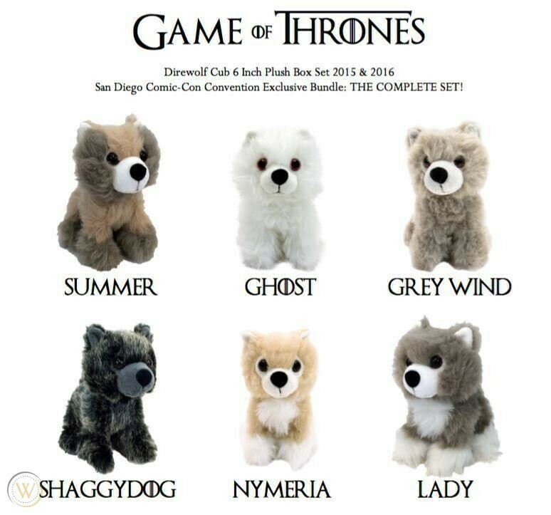 game of thrones dire wolf stuffed animal