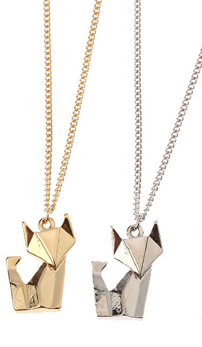 Necklace Origami Fox