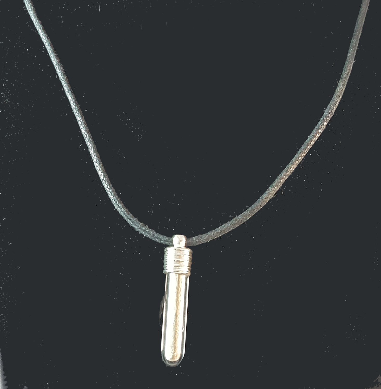 Shed Wolf Fur Cylinder Necklace Shed Wolf Fur Cylinder Necklace