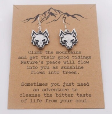 Wolf Earrings