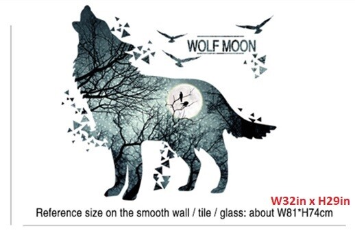 Wolf Sticker DIY Wall Mural Decor