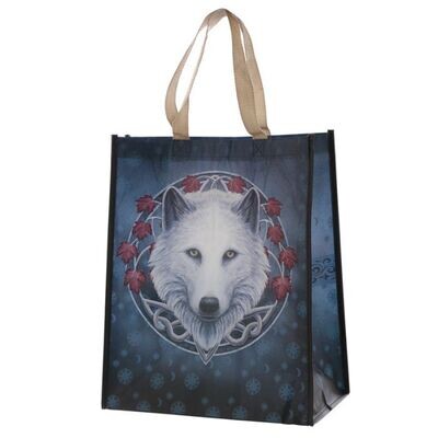 Guardian of the Fall Wolf Shopping Bag