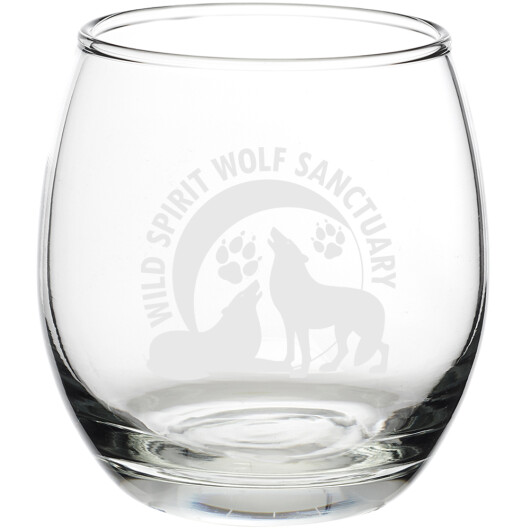 WSWS Logo Stemless Wine Glass
