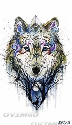 Wolf/Fox Temporary Tattoo