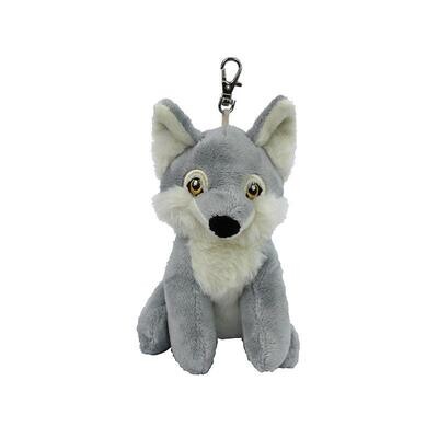 Plush Wolf Keychain