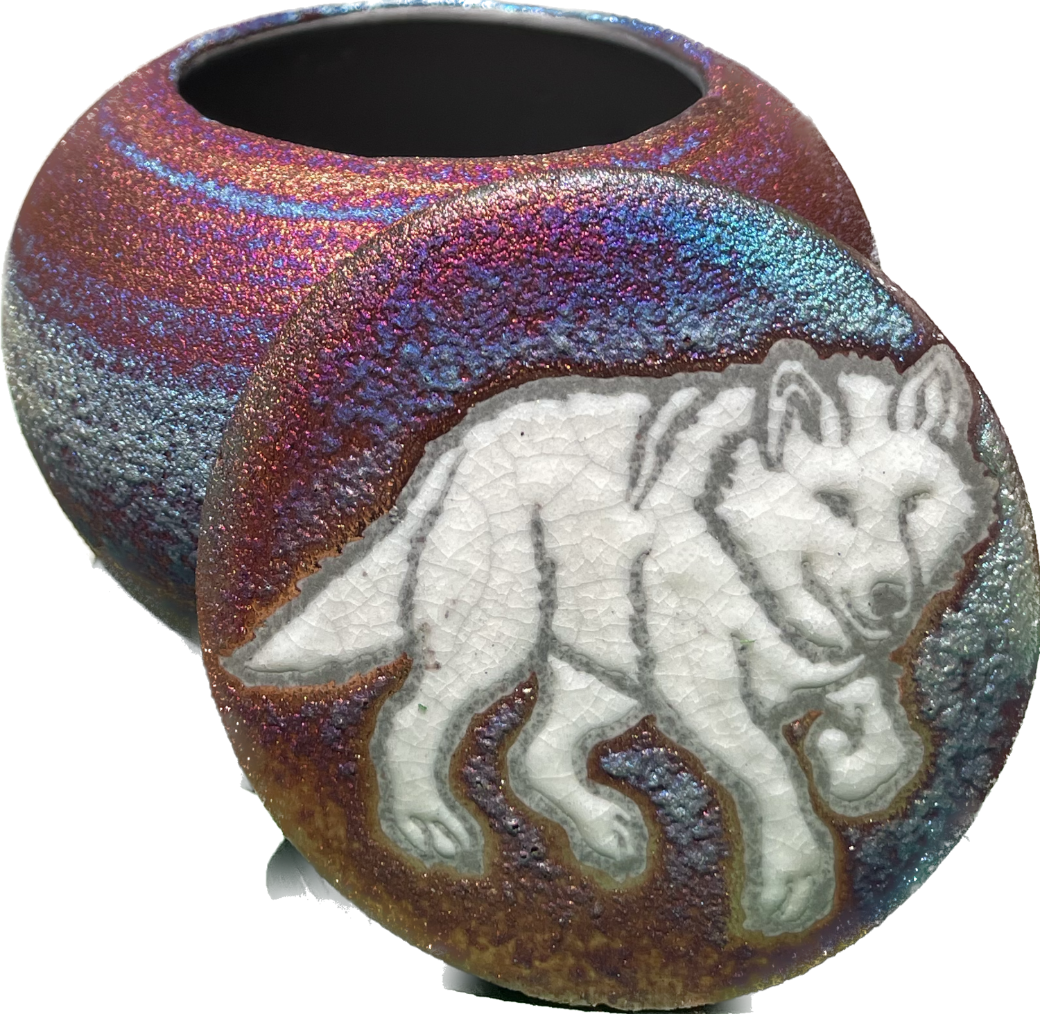 Raku Dreamcatcher Jar