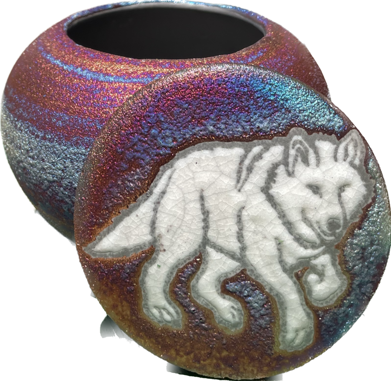 Raku Dreamcatcher Jar
