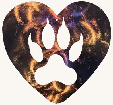 Wolf Paw Metal Art Wolf Paw Metal Art