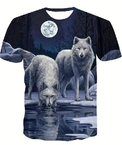 Wolf & Moon Graphic Tee