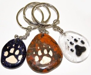 Totem Stone Paw Keychain