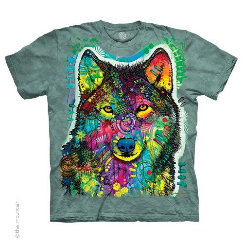 Kids' T Shirt Artistic Wolf, Choose Size:: S