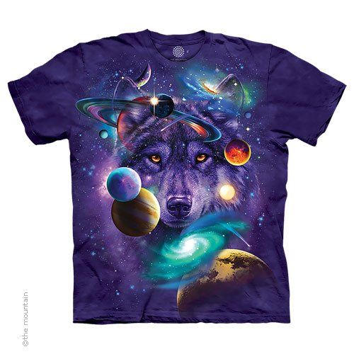T Shirt Wolf Of The Cosmos, Choose Size: S