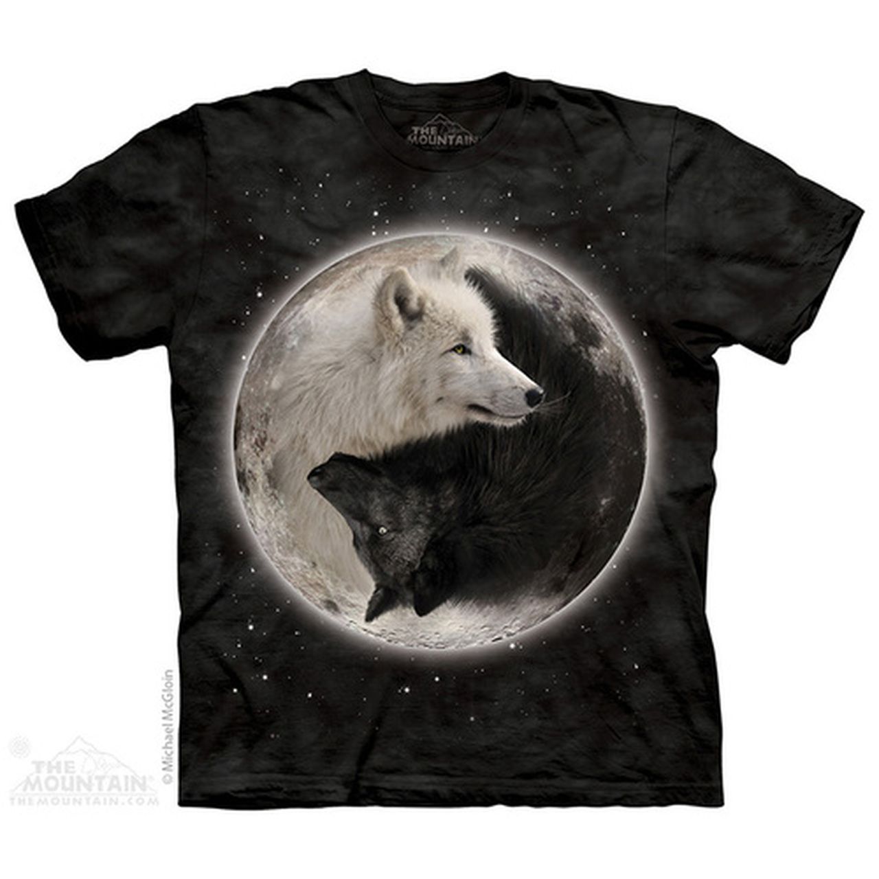 T Shirt Yin Yang Wolves, Choose Size:: S